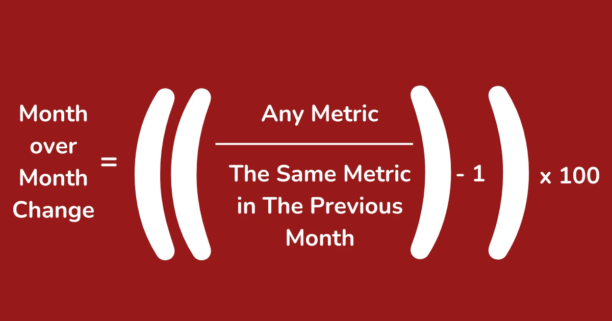 Month over Month Change Formula